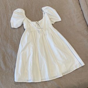 Tie front mini dress